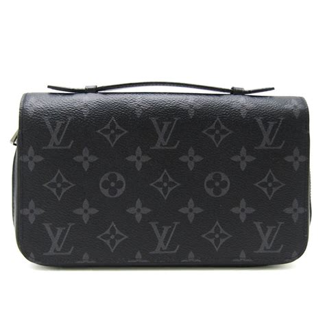 LOUIS VUITTON Monogram Eclipse Zippy Compact Wallet Bi 